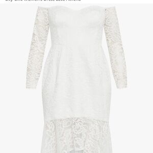 City Chic White Sweetheart Sheath Bridal Dress